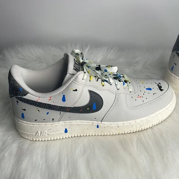 Nike | Air Force 1’07 LV8 Low Paint Splatter CZ0339-001 - Picture 5 of 11